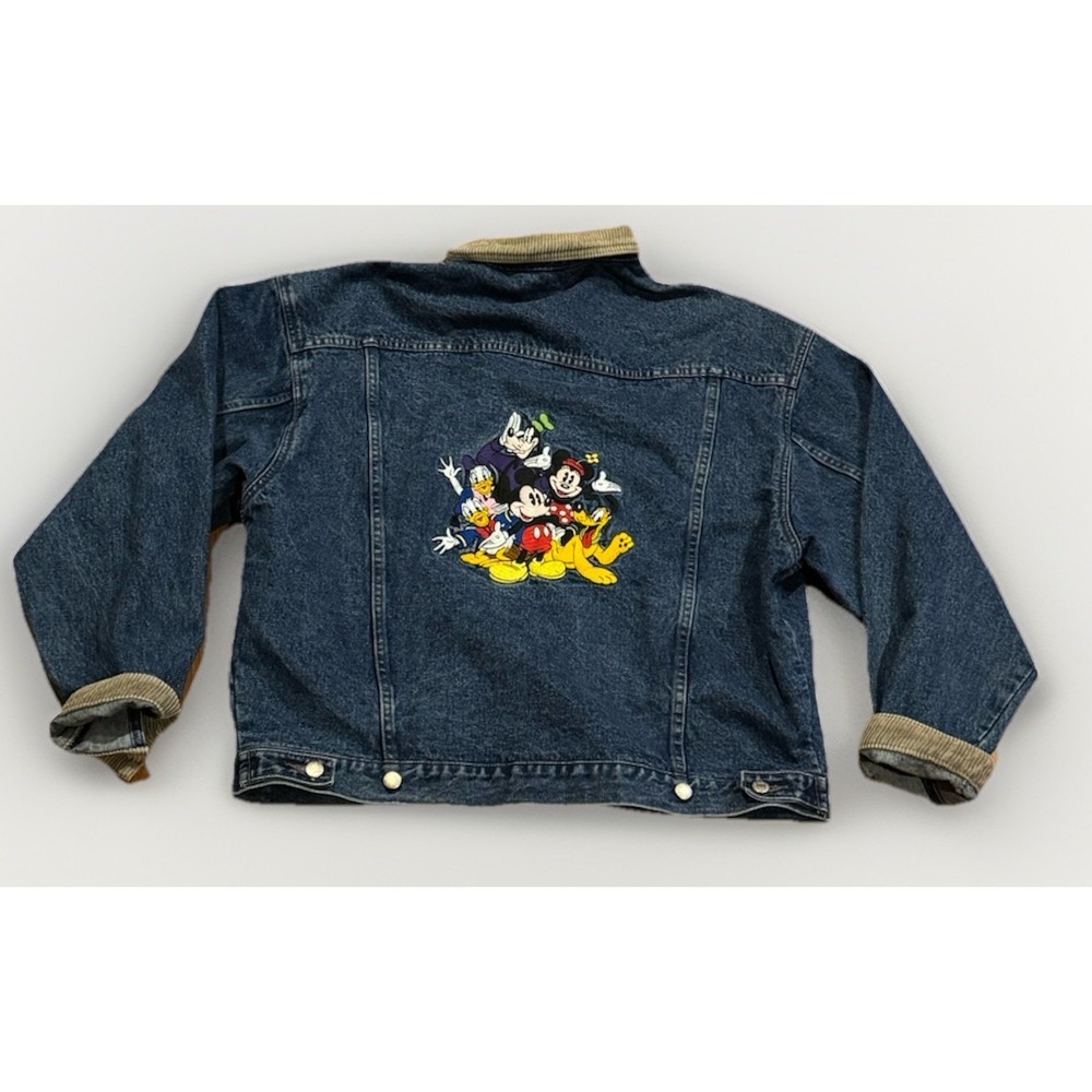 Vintage Disney Denim Jacket Jean XL Flannel Detroit Hip Hop Rap XXXTENTACION